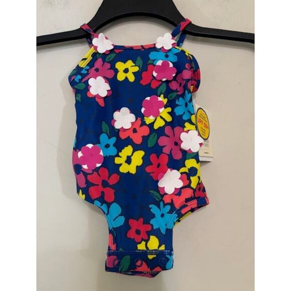 Tucker + Tate Baby Girl Swimsuit Bathing Suit UPF 50 One Piece NWT 6 Months - Picture 2 of 10